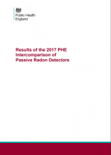 Results of the 2017 PHE Intercomparison of Passive Radon Detectors
